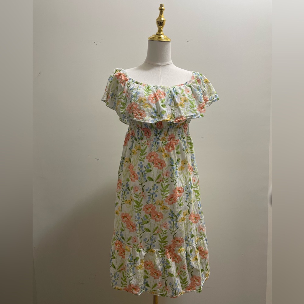 Gymboree - Mommy And Me - Floral Off Shoulder Dress - Prairie Fields